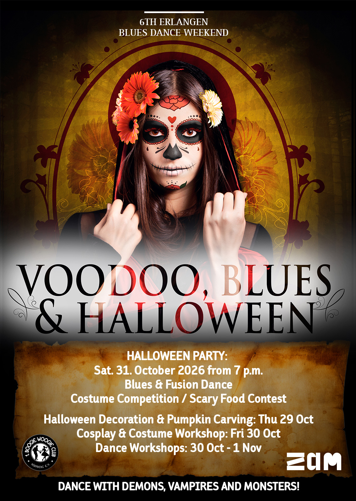 Plakat Halloween Wochenende